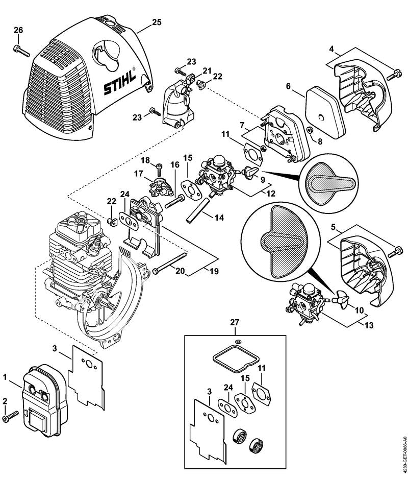 STIHL 41801202303 - Spacer flange