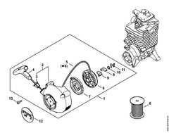 STIHL 42821900400 - Starter cover
