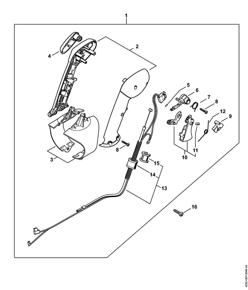 STIHL 42827900302 - Handle