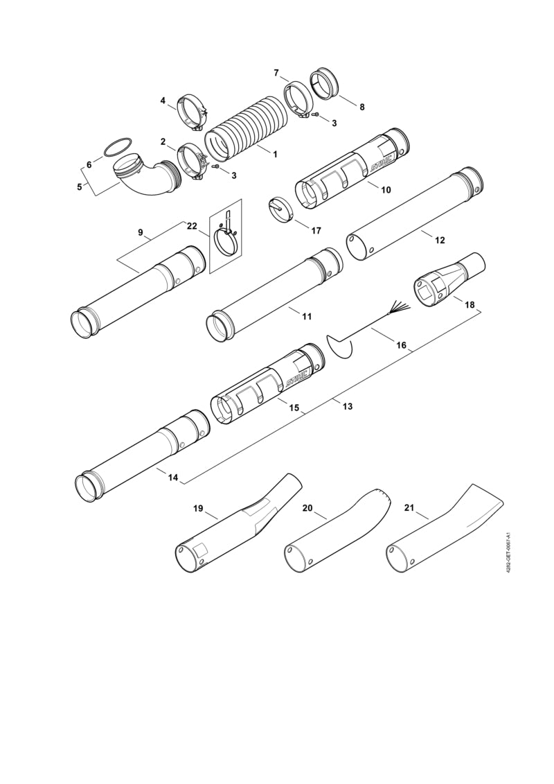 STIHL 42827006900 - Elbow