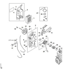 STIHL 42830873000 - Air guide shroud