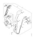 STIHL Poignée de commande avec câble de commande des gaz (OEM 4283-790-1300)