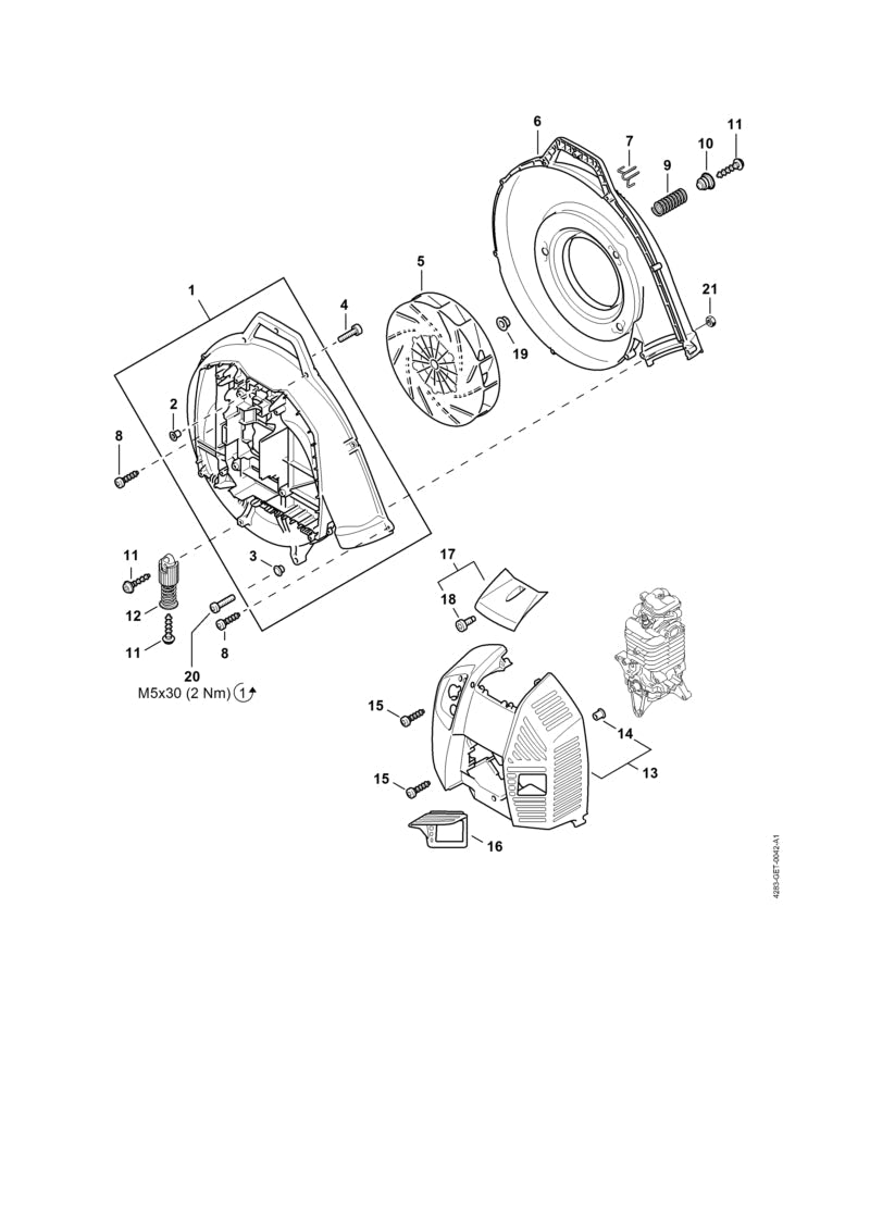 STIHL 42837908300 - AV spring