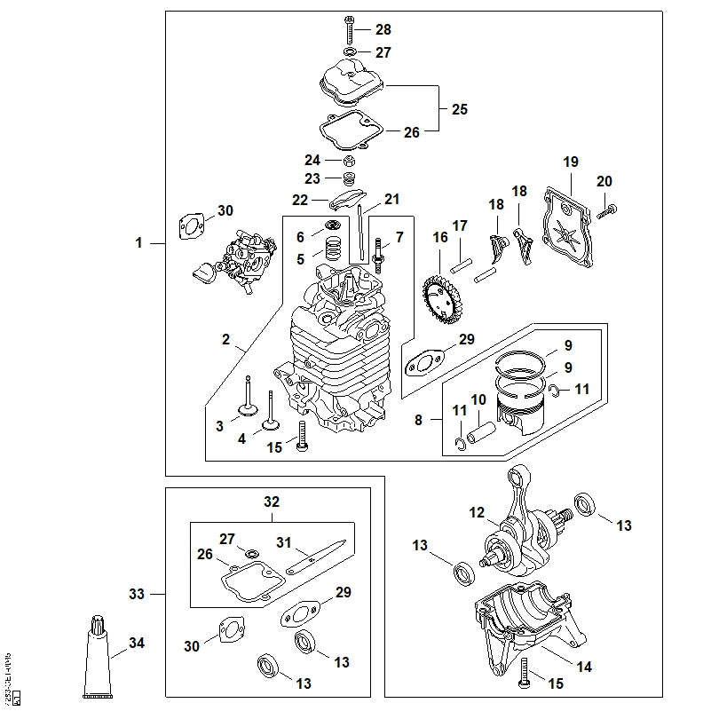 STIHL 42830200200 - Engine