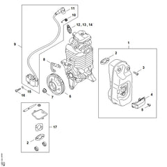 STIHL 42834001301 - Ignition module