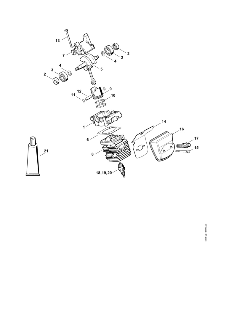 STIHL 43140071050 - Set of gaskets