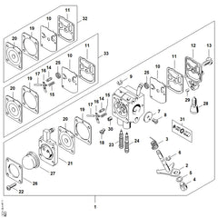 STIHL 43141213301 - Throttle shutter