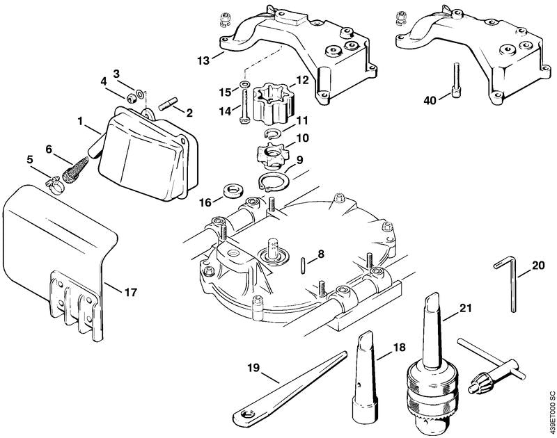 STIHL 43091407300 - Cover plate