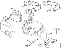 STIHL 43091407300 - Cover plate