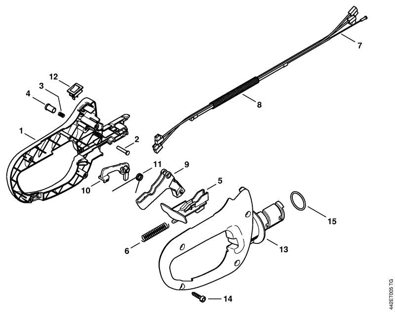 STIHL 00009981006 - Torsion spring