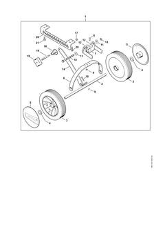 STIHL 46017039500 - Notched adjuster bar