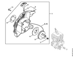 STIHL 46049671501 - Model plate MM 56