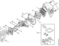 STIHL 46041216901 - Intake baffle