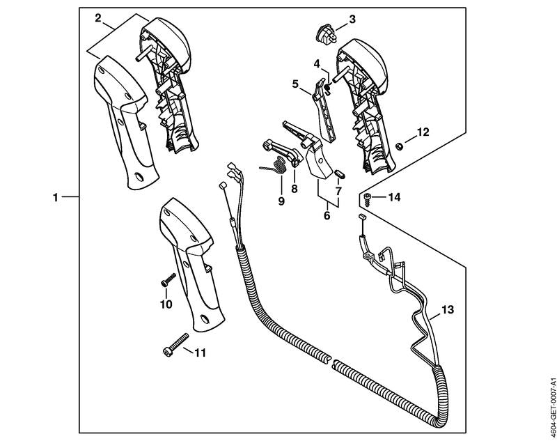 STIHL 41441822801 - Lever