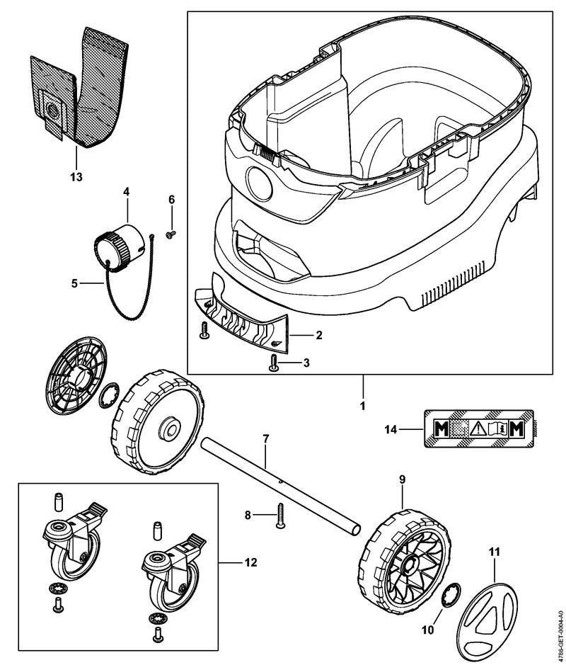 STIHL 47747917000 - Axle