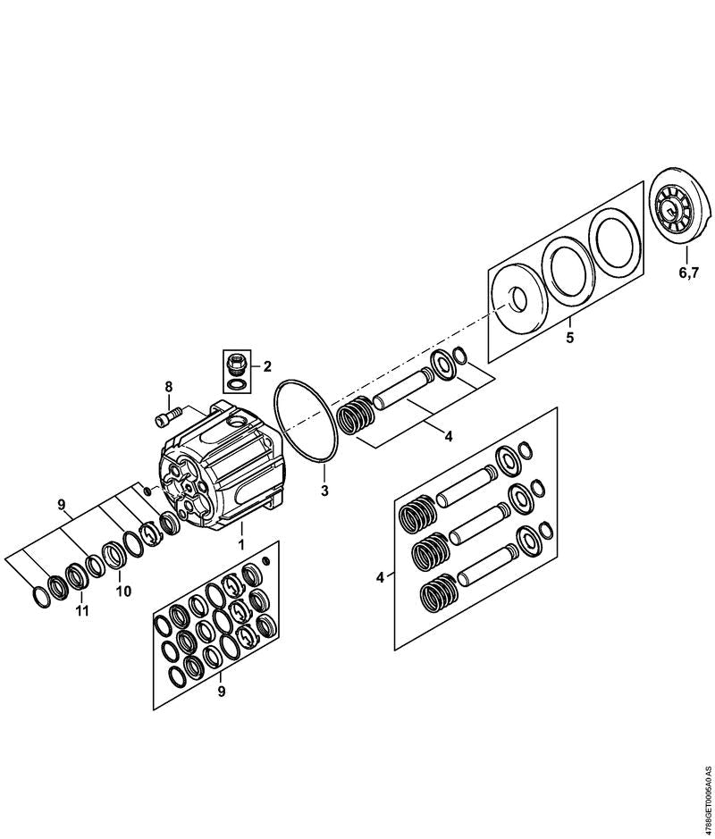 STIHL 47887642301 - Set of needle bearings