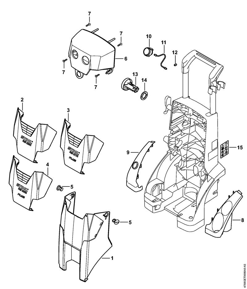 STIHL 47887010900 - Cover RE 232