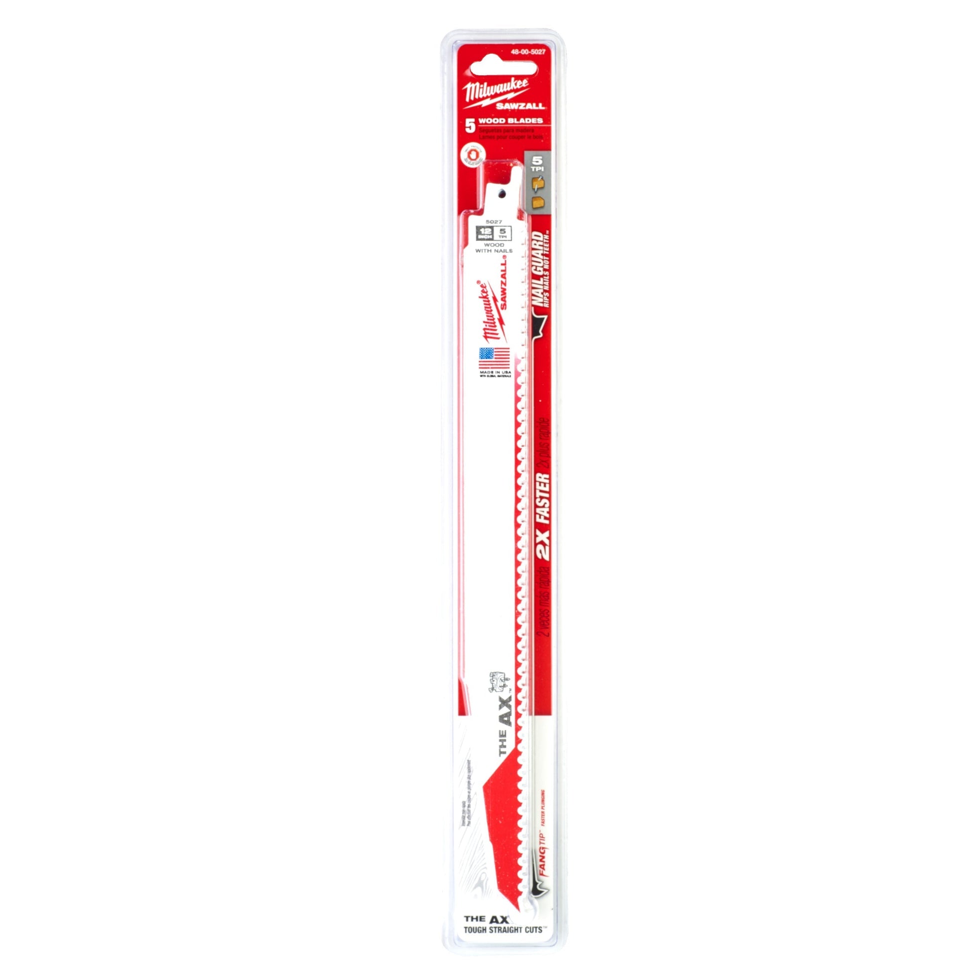 Milwaukee Lames de scie Heavy Duty AX™ 5 pièces - 150 mm