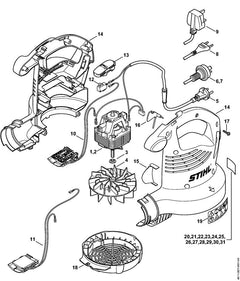 STIHL 48117004125 - Fan housing