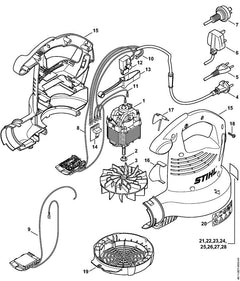 STIHL 48119671851 - Rating plate SHE 81