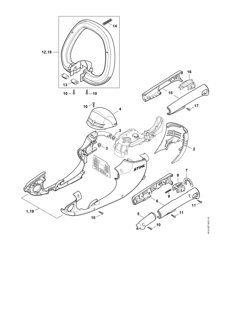STIHL 48127901200 - Loop handle