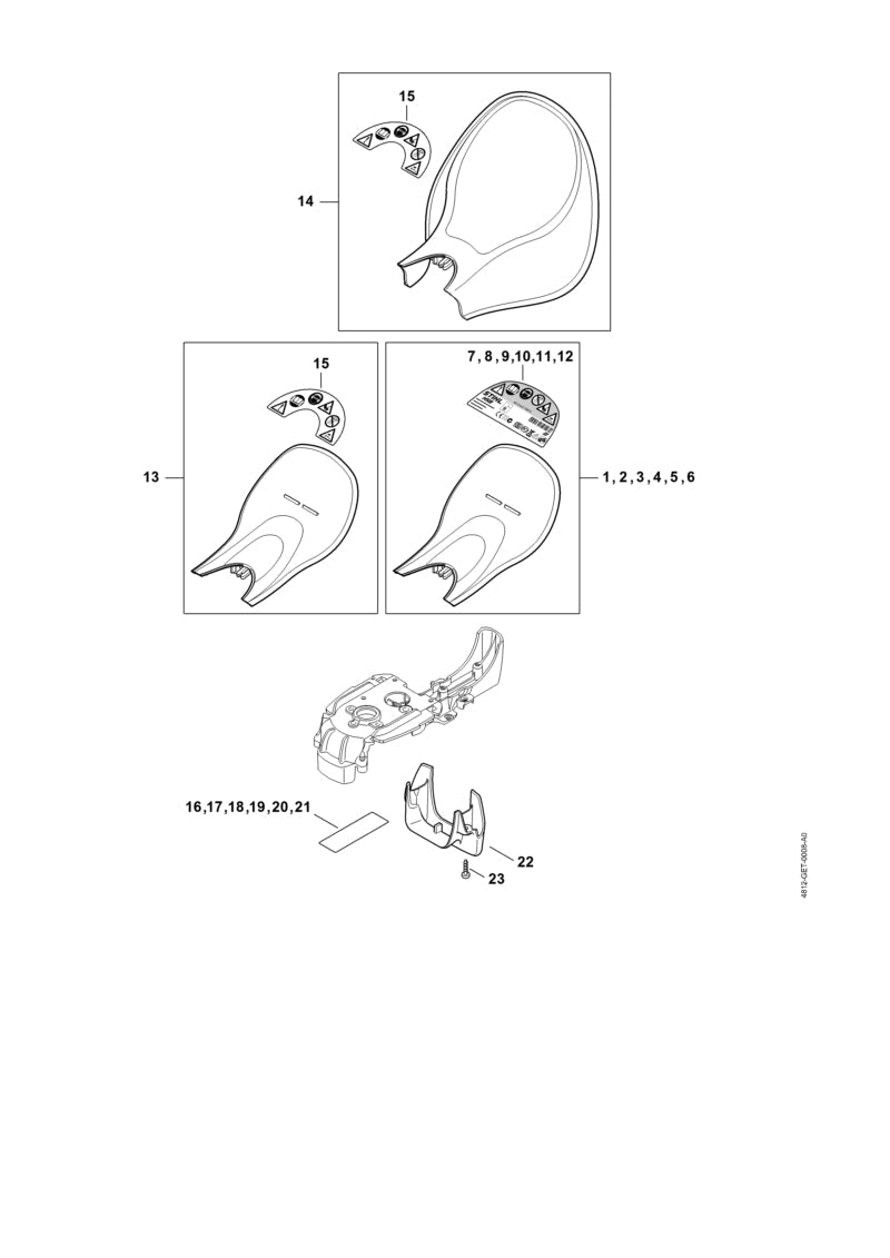 STIHL 00009677206 - Warning pictogram HSE