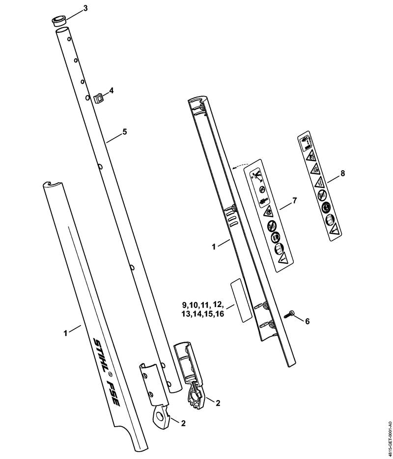 STIHL 00009677207 - Warning pictogram FSE