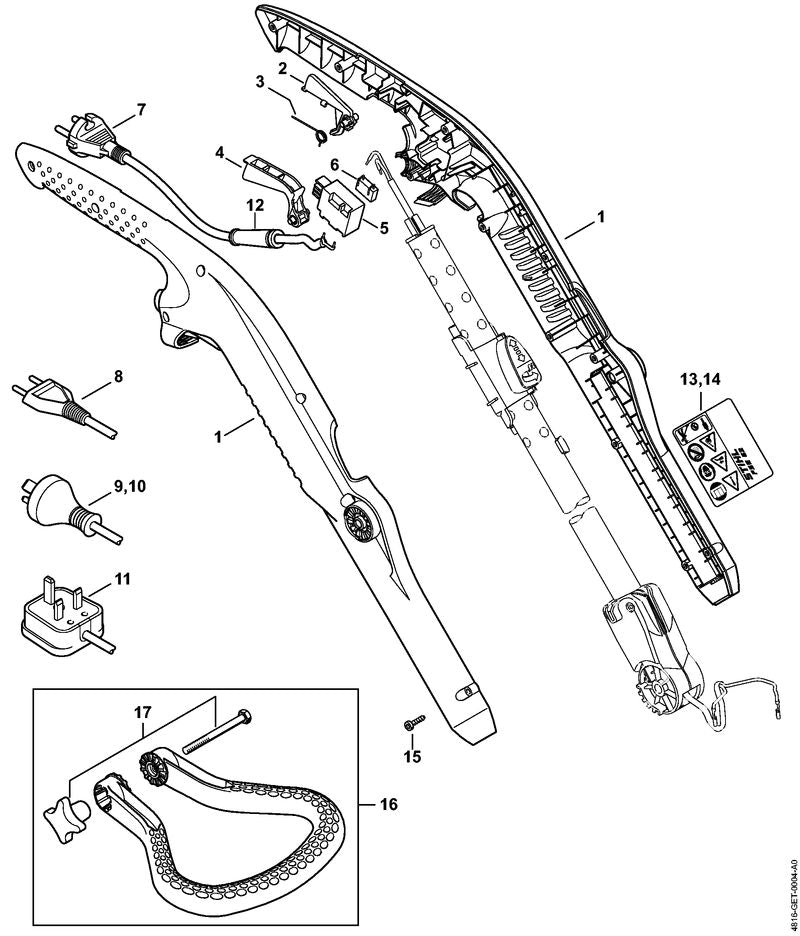 STIHL 48164352400 - Trigger switch