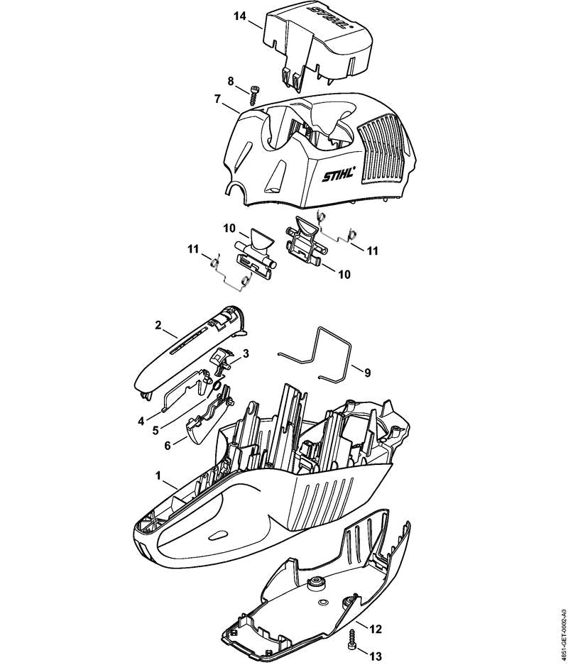 STIHL 48514352401 - Trigger switch