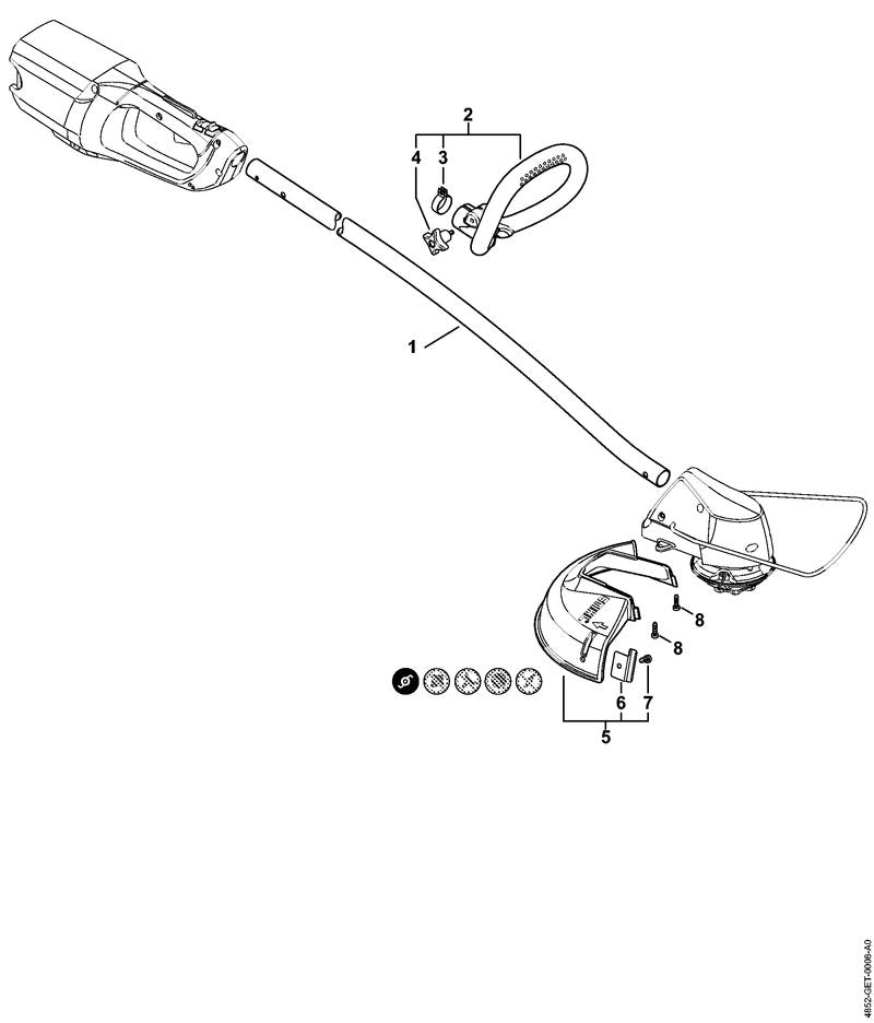 STIHL 48527107100 - Drive tube assembly Ø 25,4 MM