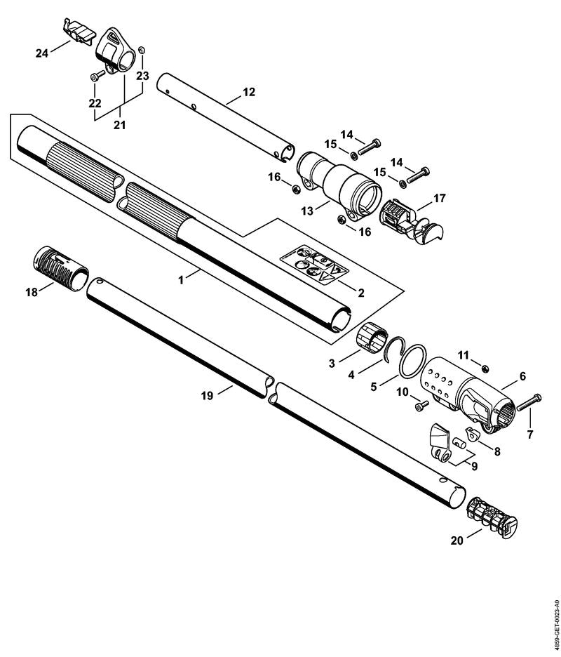 STIHL 48597110201 - Drive tube
