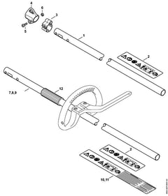 STIHL 00001822100 - Support Ø 25.4 mm / 1"