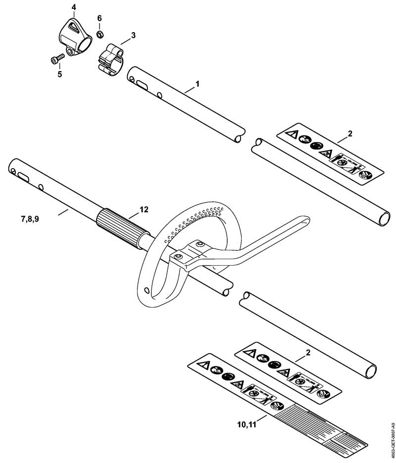 STIHL 00009677340 - Warning pictogram FSA