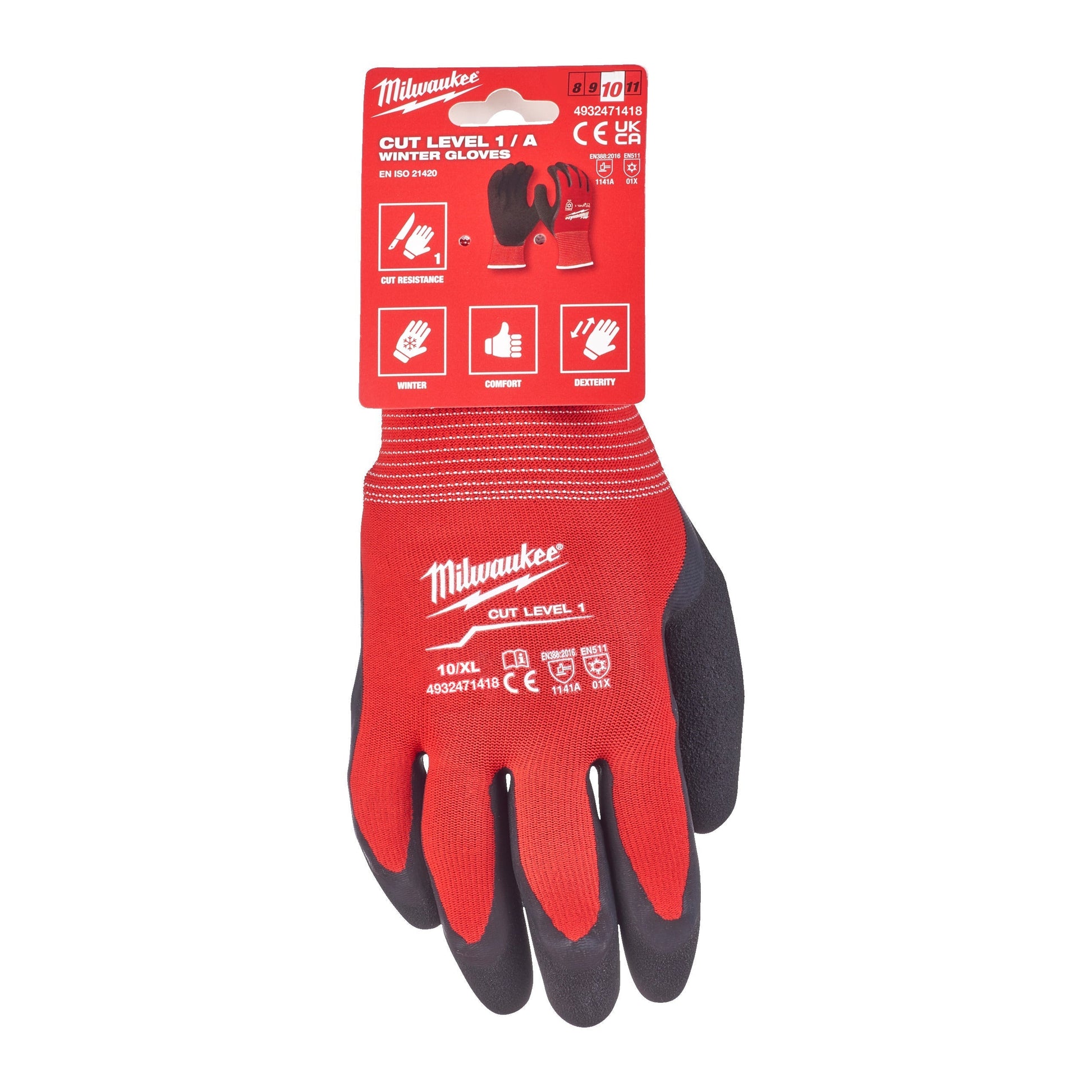 Milwaukee Gants anti-coupure Classe A - 10/XL