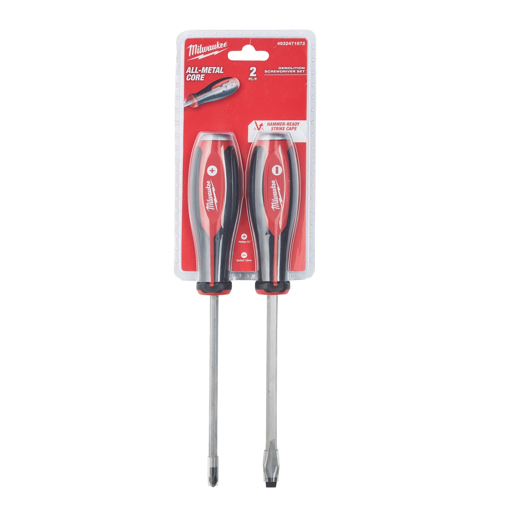 Milwaukee Tri-Lobe Demolition SL/PH - Jeu de tournevis 2 pièces