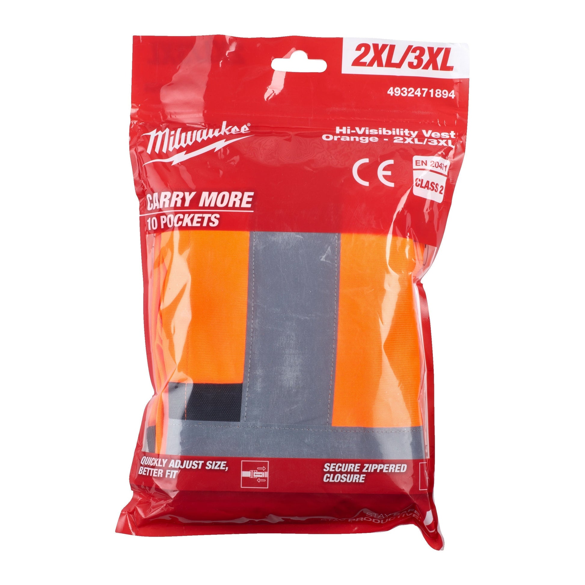 Milwaukee Gilet de sécurité haute visibilité - 2XL/3XL