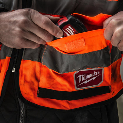 Gilet de sécurité haute visibilité Milwaukee Premium - Orange