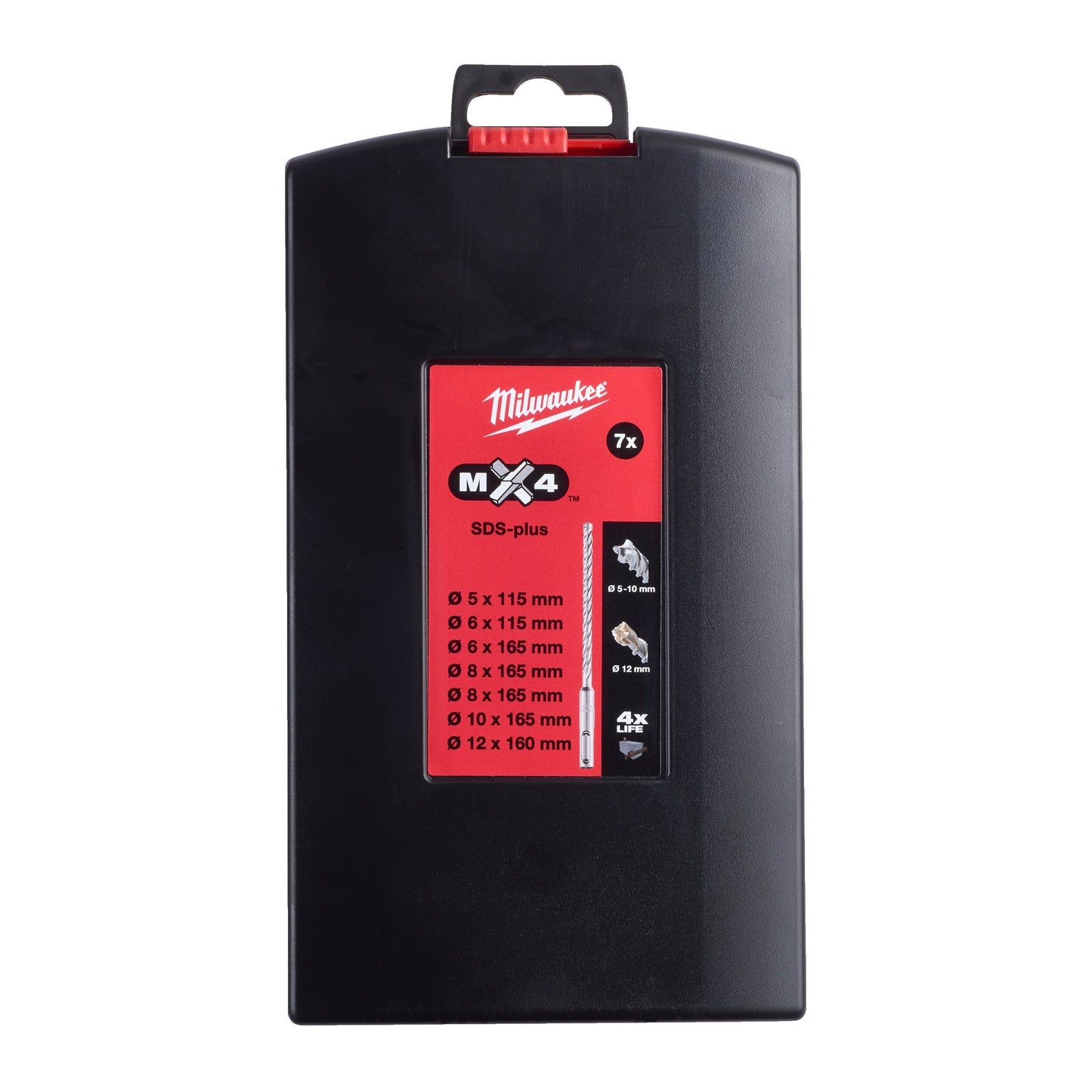 Milwaukee SDS-Plus MX4 - Coffret de 7 forets
