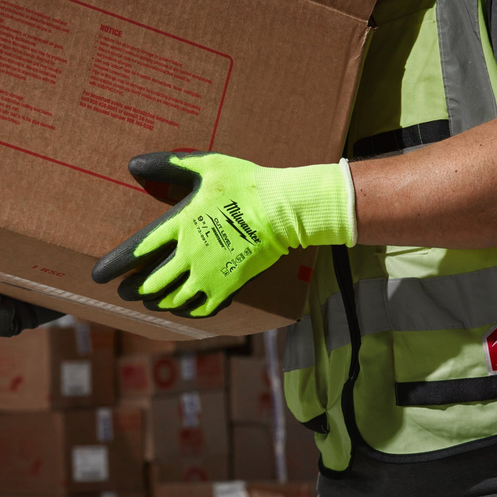 MILWAUKEE Gants Hi-Vis Cut A - 8/M - 1 paire