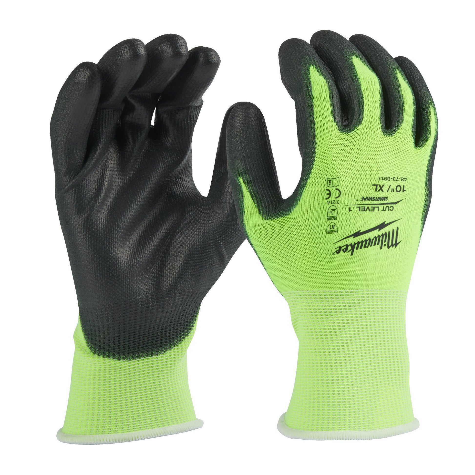 MILWAUKEE® Gants haute visibilité Cut A 10/XL