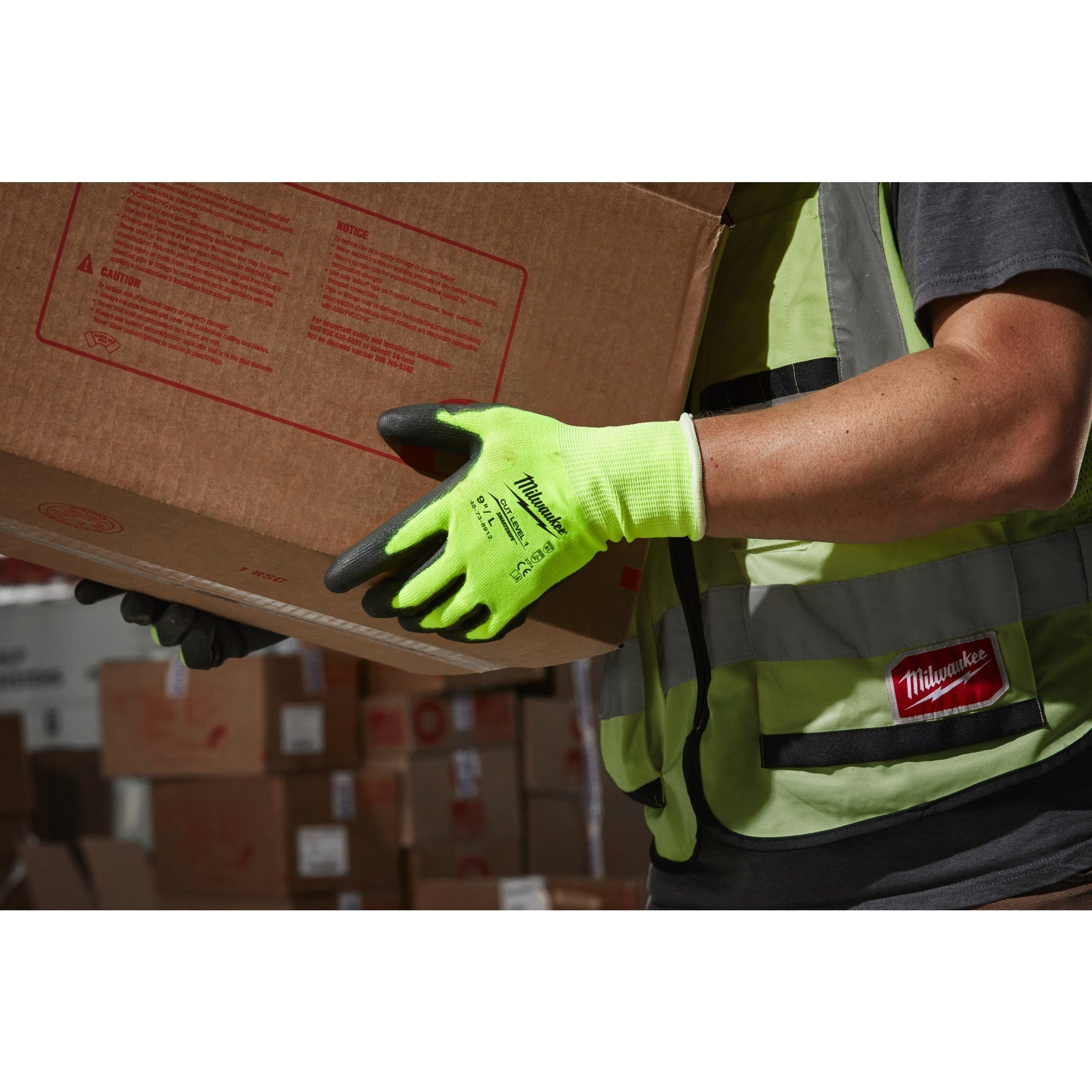 Gants haute visibilité MILWAUKEE® Cut A 11/XXL