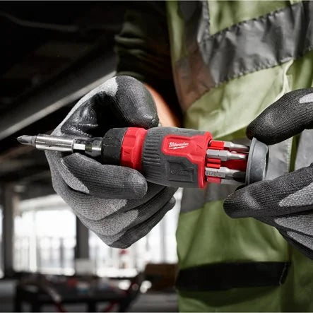 Milwaukee Tournevis compact multi-embouts 8 en 1