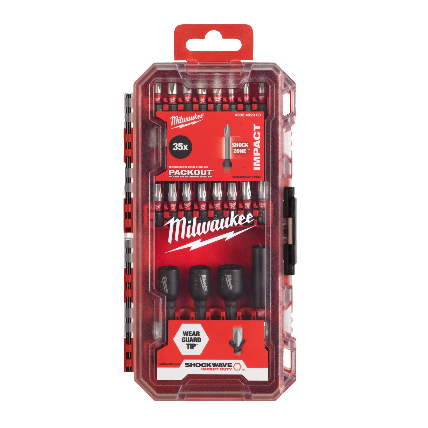 Milwaukee SHOCKWAVE Impact Duty – Coffret d’embouts 35 pièces