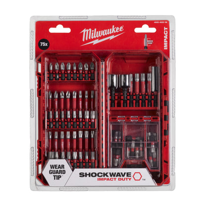 Milwaukee SHOCKWAVE Impact Duty – Coffret d’embouts – 75 pièces