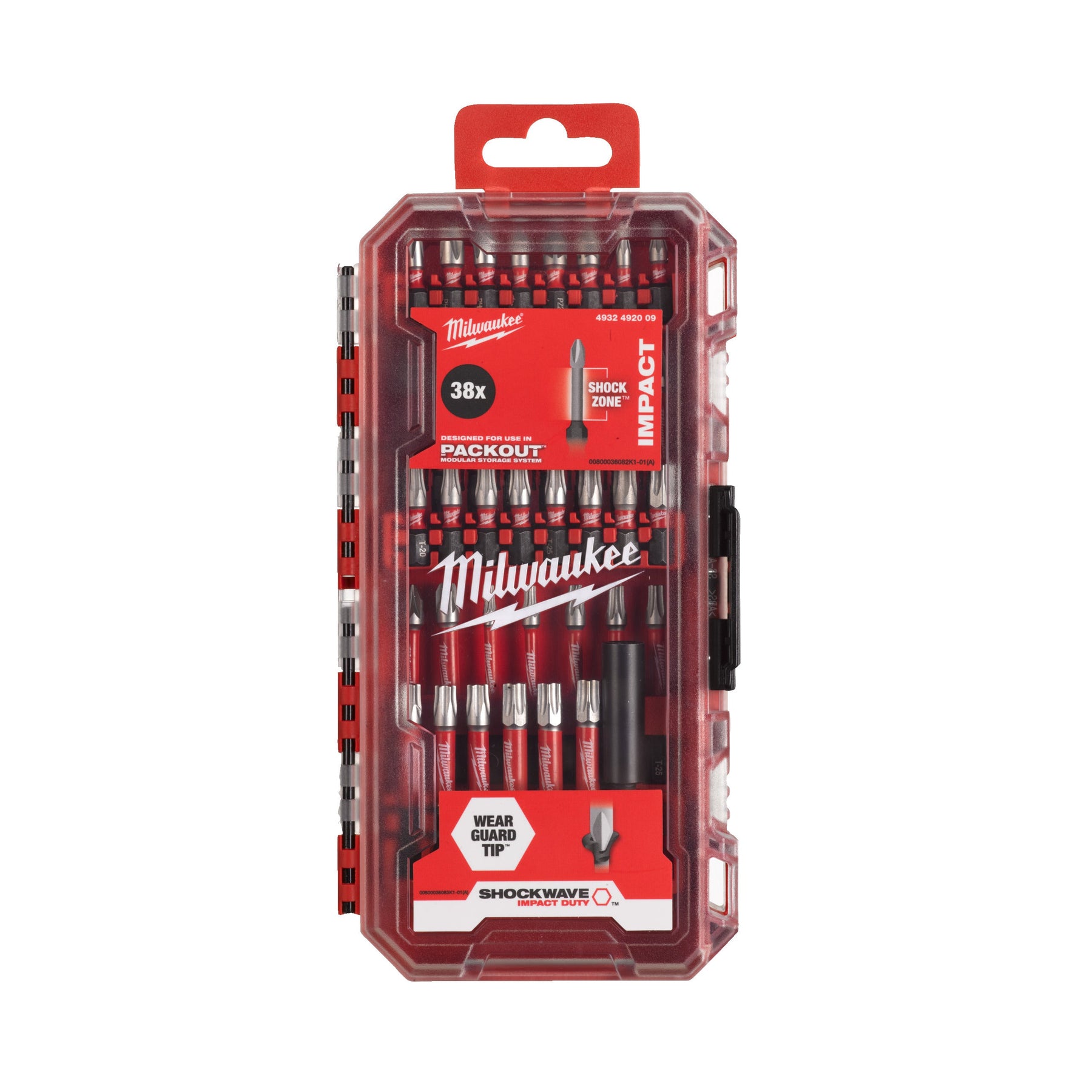 Milwaukee SHOCKWAVE™ Impact Duty™ – Coffret d'embouts - 38 pièces
