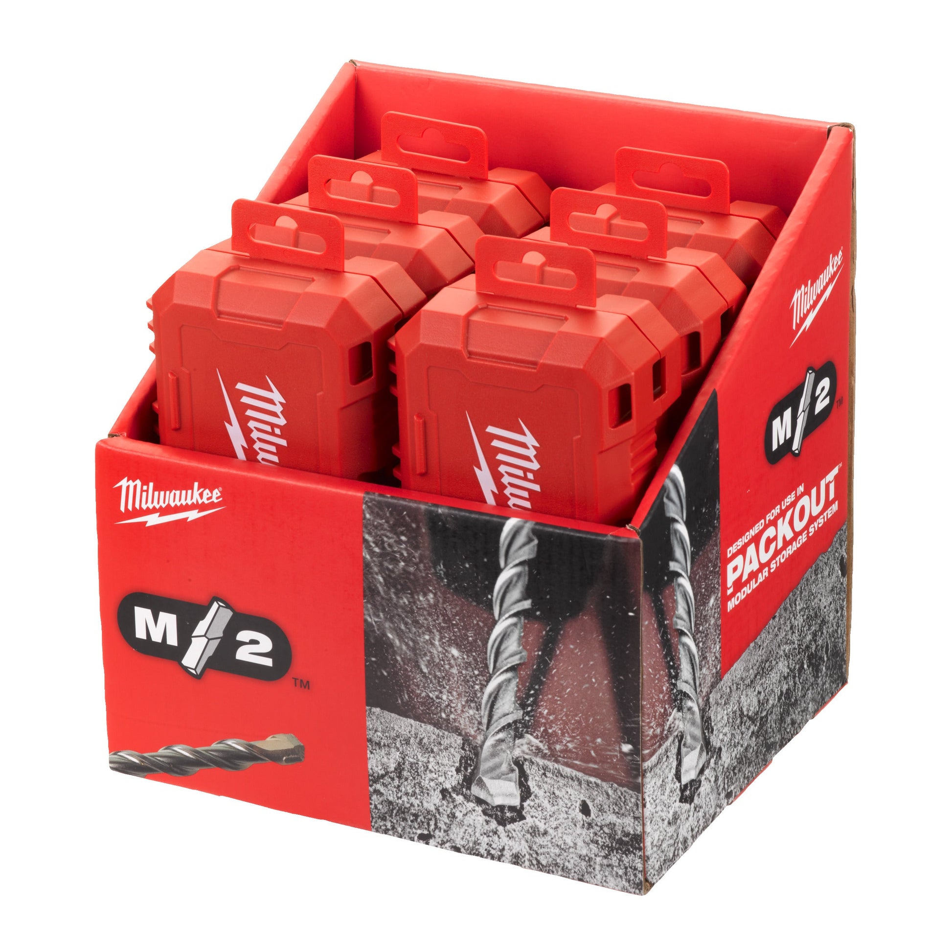 Milwaukee Coffret de forets SDS‑Plus M2 (Set 2) - 10 pièces