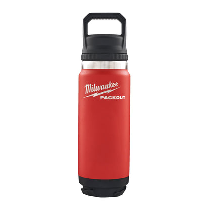 Milwaukee PACKOUT Bouteille 710 ml avec Bouchon Chug - Rouge