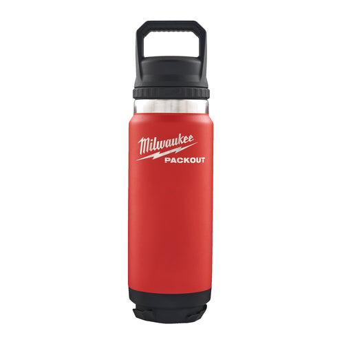 Milwaukee PACKOUT Bouteille 710 ml avec Bouchon Chug - Rouge