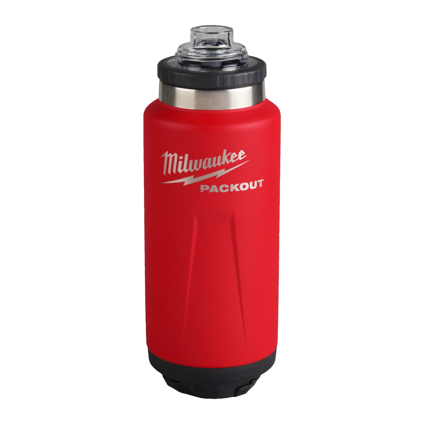 Milwaukee PACKOUT Bouteille 1065 ml avec couvercle Chug - Rouge