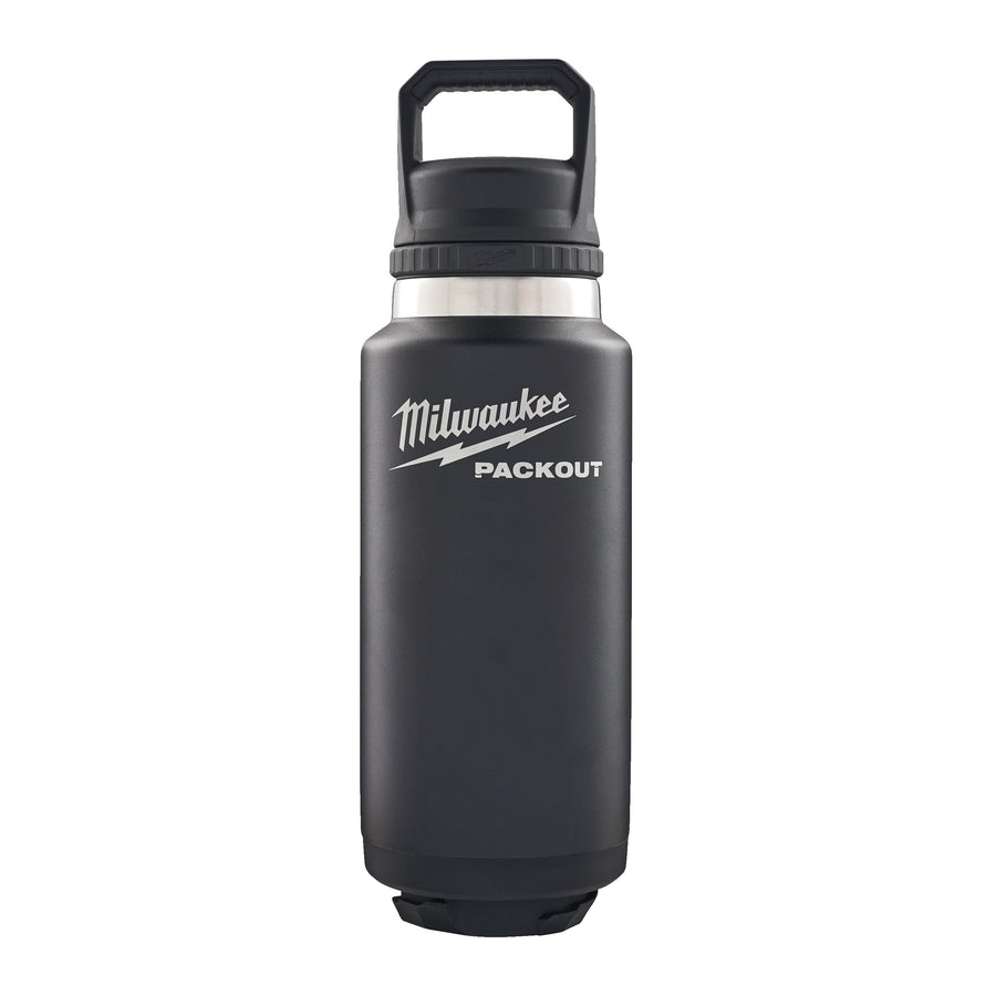 Bouteille Milwaukee PACKOUT 1065 ml avec bouchon Chug - Noir
